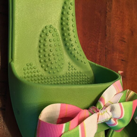 OKAL RUBBER SLIDES LIME GREEN - Picture 7 of 10